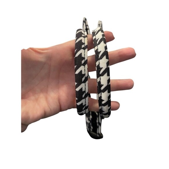 Like Dreams Houndstooth Two Tone Black & White Handbag Purse - Picture 4 of 7